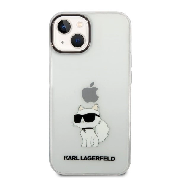 Etui Karl Lagerfeld Ikonik Choupette na iPhone 14 Plus - przezroczyste