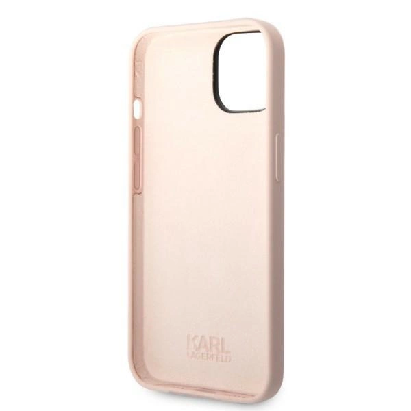 Etui Karl Lagerfeld Silicone Choupette na iPhone 14 Plus - różowe