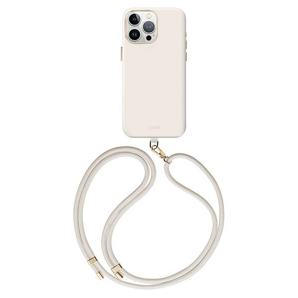 Etui Uniq Coehl Creme Magnetic Charging do iPhone 15 Pro - jasnoszare