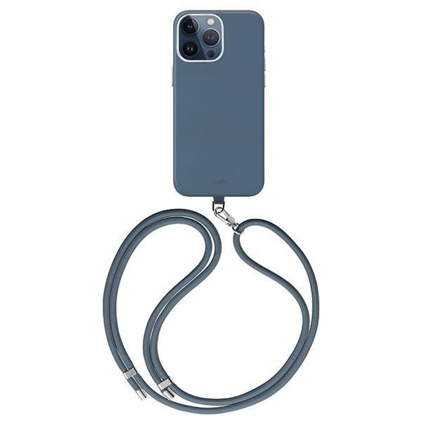 Etui UNIQ Coehl Muse Magnetic Charging do iPhone 15 Pro Max - niebieskie