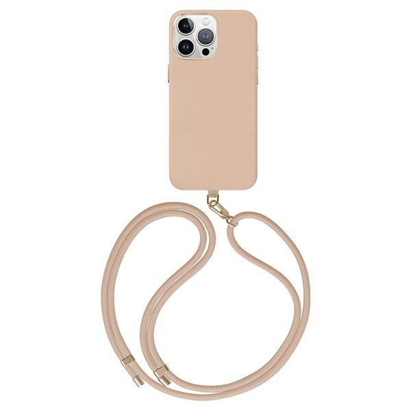 Etui Uniq Coehl Muse Magnetic Charging do iPhone 15 Pro - beżowe