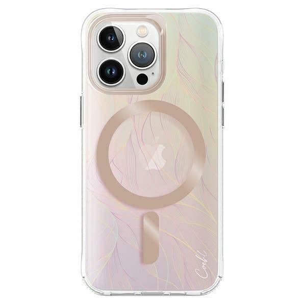 Etui UNIQ Coehl Willow Magnetic Charging do iPhone 15 Pro Max - opalizujące