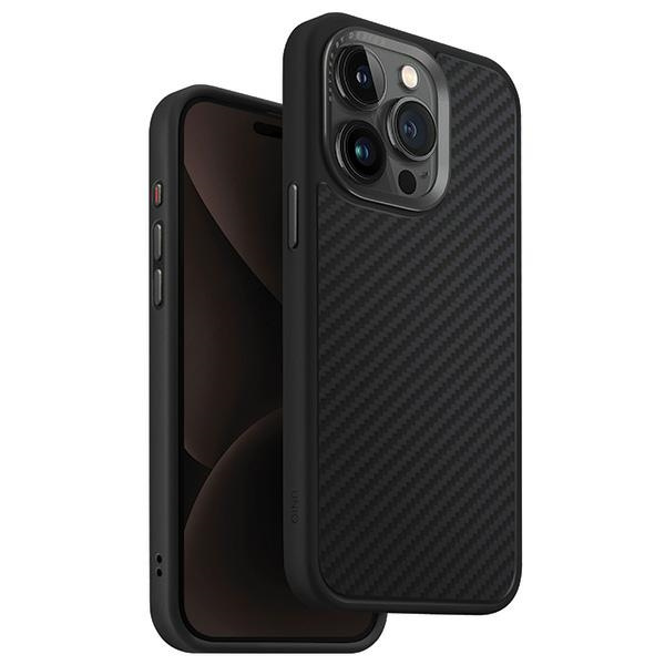 Etui UNIQ Keva Magclick Charging do iPhone 15 Pro Max - czarne