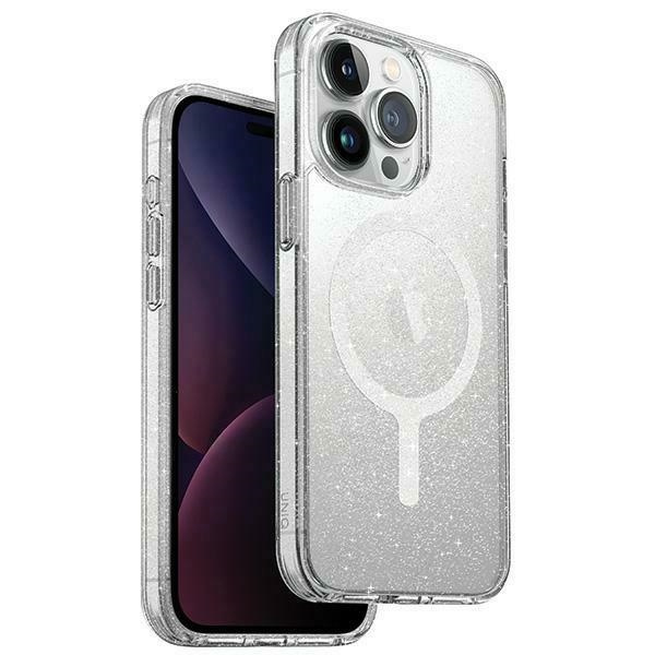 Etui UNIQ LifePro Xtreme Magclick Charging do iPhone 15 Pro Max - przezroczysto-srebrne