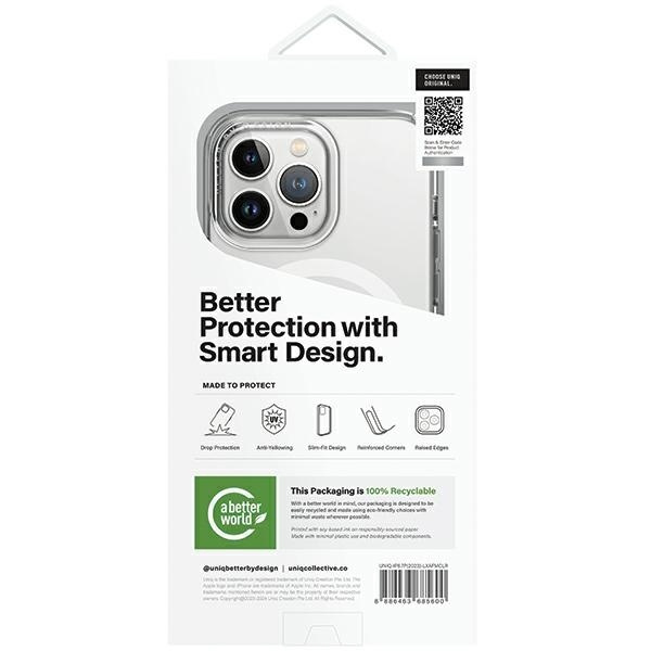 Etui UNIQ LifePro Xtreme Magclick Charging do iPhone 15 Pro Max - przezroczysto-srebrne