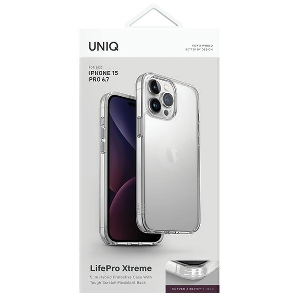 Etui UNIQ LifePro Xtreme Magclick Charging do iPhone 15 Pro Max - przezroczyste
