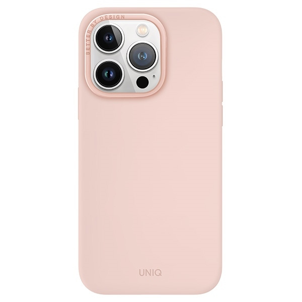 Etui UNIQ Lino Hue Magclick Charging do iPhone 15 Pro - różowe