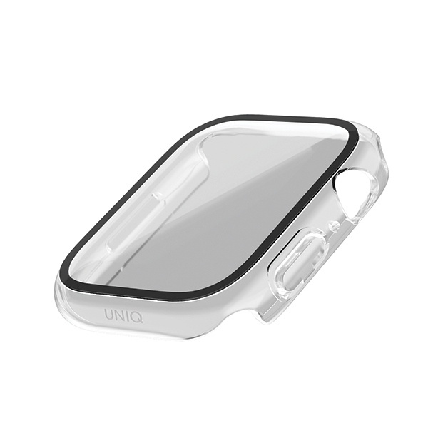 UNIQ etui Nautic Apple Watch Series 7/8/ 9 41mm przezroczysty/dove clear