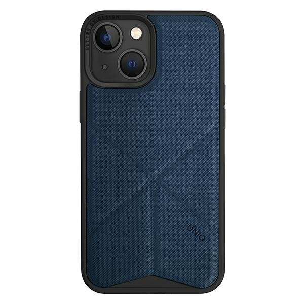 Etui UNIQ Transforma Magclick Charging na iPhone 14 Plus - niebieskie