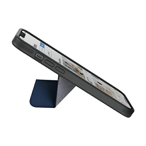 Etui UNIQ Transforma Magclick Charging na iPhone 14 Plus - niebieskie