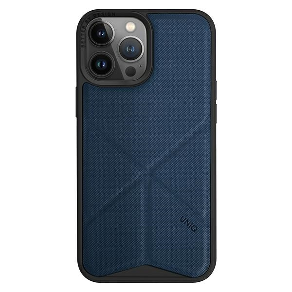Etui UNIQ Transforma Magclick Charging na iPhone 14 Pro Max - niebieskie
