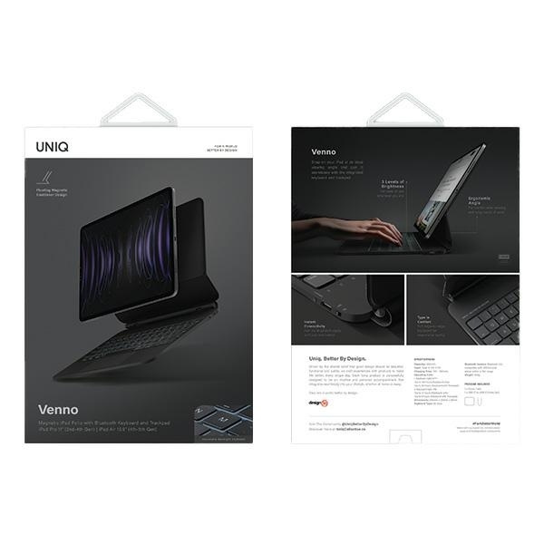 Etui UNIQ Venno Magnetic Smart z klawiaturą na iPad Pro 11'' (2022/2021) / Air 10.9'' (2022/2020) - czarne