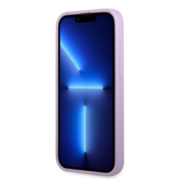 Etui Guess Saffiano 4G Small Metal Logo na iPhone 13 Pro Max - purpurowe