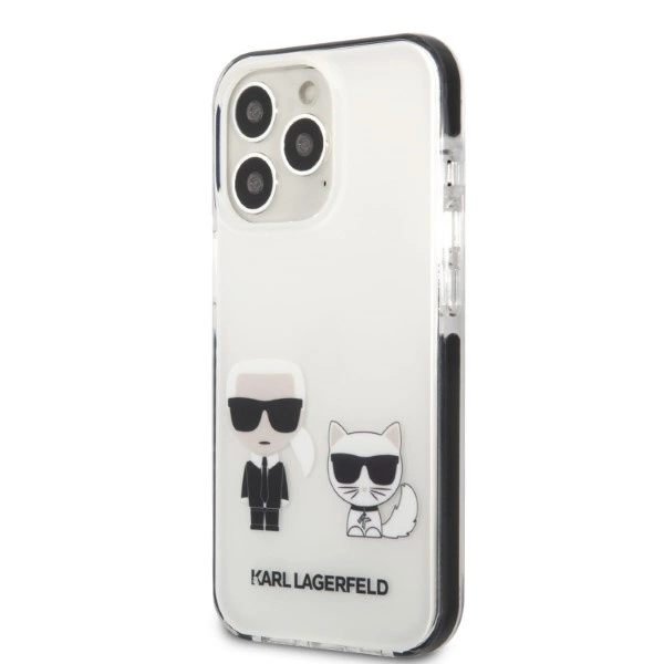 Etui Karl Lagerfeld Karl&Choupette na iPhone 13 Pro / iPhone 13 - białe