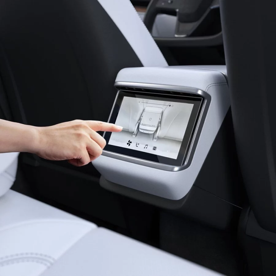 Szkło hartowane Spigen Glas.tR Slim na Tesla Model X 2022 / Model S 2021 - czarne