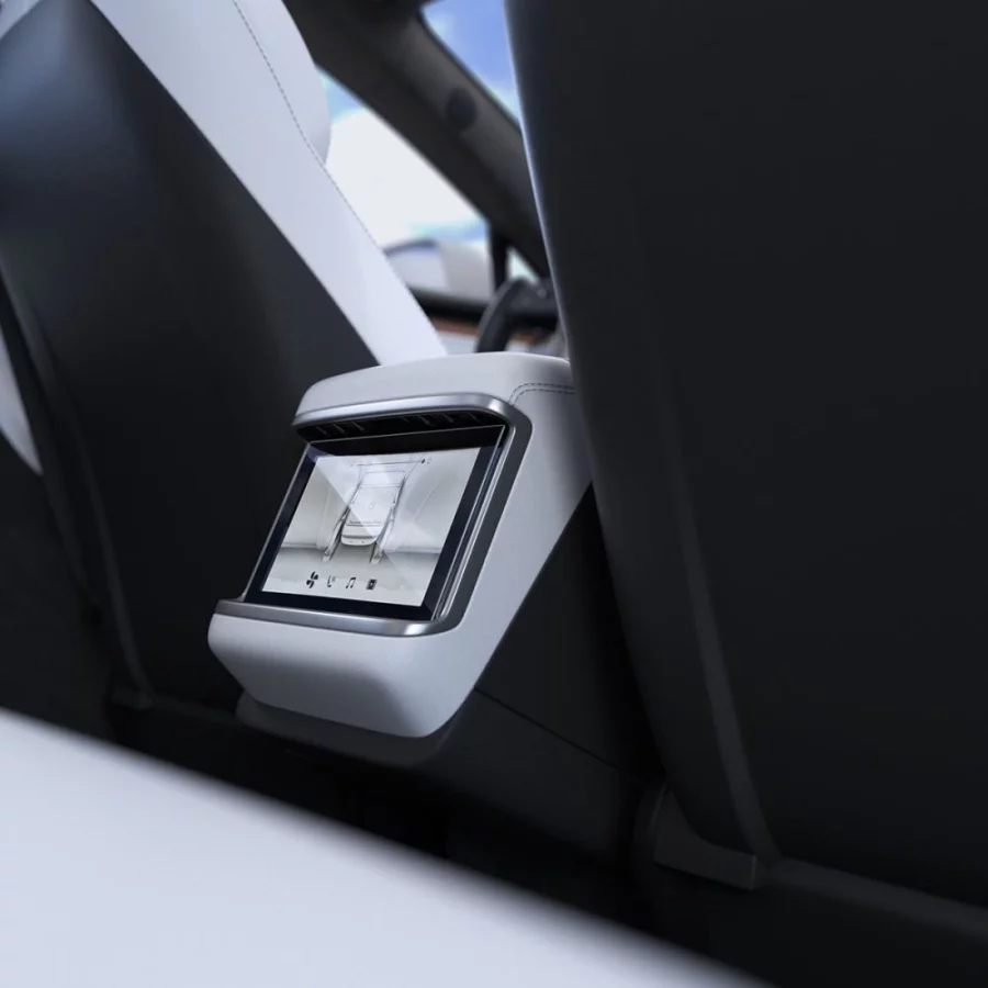Szkło hartowane Spigen Glas.tR Slim na Tesla Model X 2022 / Model S 2021 - czarne