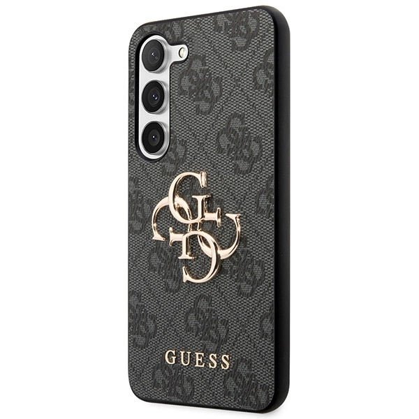 Etui Guess 4G Big Metal Logo na Samsung Galaxy S23 - szare