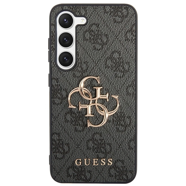 Etui Guess 4G Big Metal Logo na Samsung Galaxy S23 - szare