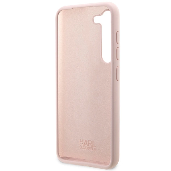 Etui Karl Lagerfeld Silicone Ikonik na Samsung Galaxy S23+ - różowe