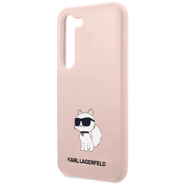 Etui Karl Lagerfeld Silicone Choupette na Samsung Galaxy S23 - różowe