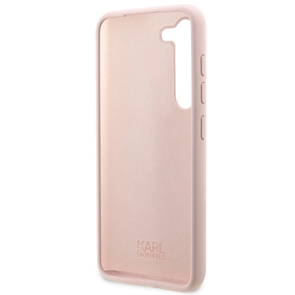 Etui Karl Lagerfeld Silicone Choupette na Samsung Galaxy S23 - różowe
