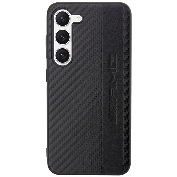 Etui AMG Carbon Stripe&Embossed na Samsung Galaxy S23+ - czarne