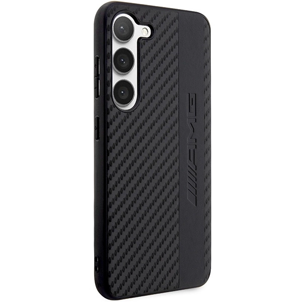 Etui AMG Carbon Stripe&Embossed na Samsung Galaxy S23+ - czarne