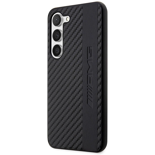 Etui AMG Carbon Stripe&Embossed na Samsung Galaxy S23 - czarne