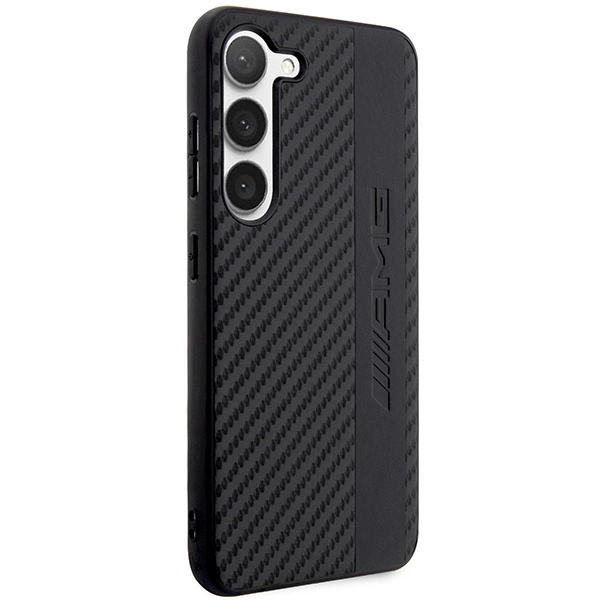 Etui AMG Carbon Stripe&Embossed na Samsung Galaxy S23 - czarne