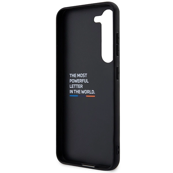 Etui BMW Leather Carbon na Samsung Galaxy S23+ - czarne