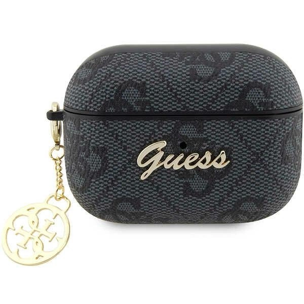 Etui Guess 4G Charm Collection na AirPods Pro 2 - czarne