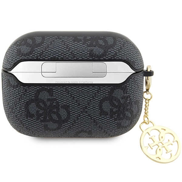 Etui Guess 4G Charm Collection na AirPods Pro 2 - czarne