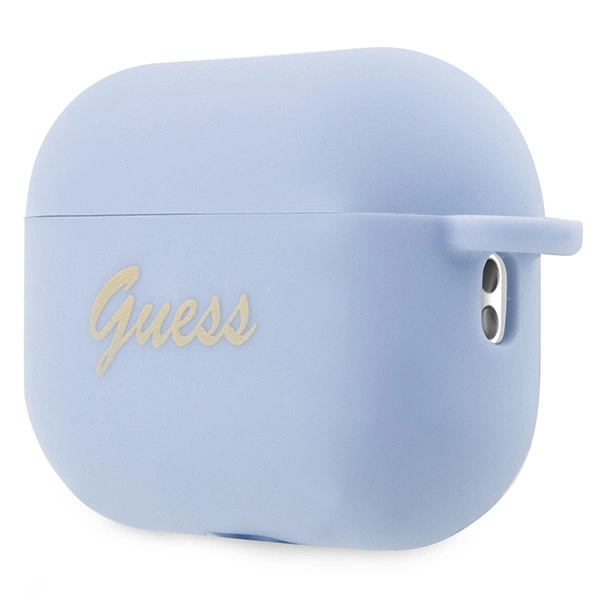 Etui Guess Silicone Charm Heart Collection na AirPods Pro 2 - niebieskie