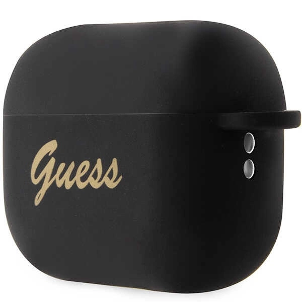Etui Guess Silicone Charm Heart Collection na AirPods Pro 2 - czarne