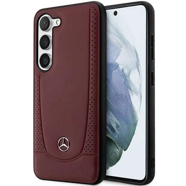 Etui Mercedes Leather Urban Bengale na Samsung Galaxy S23+ - czerwone
