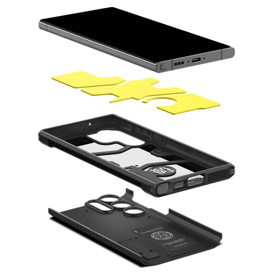 Etui Spigen Tough Armor na Samsung Galaxy S23 Ultra - czarne