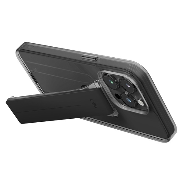 UNIQ etui Heldro Mount with Stand iPhone 15 Pro 6.1" dymny/vapour smoke