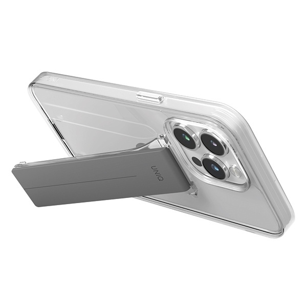 UNIQ etui Heldro Mount with Stand iPhone 15 Pro 6.1" przeźroczysty/lucent clear