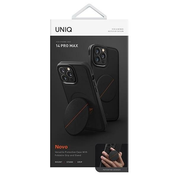 Uniq etui Novo iPhone 14 Pro Max 6,7" czarny/midnight black
