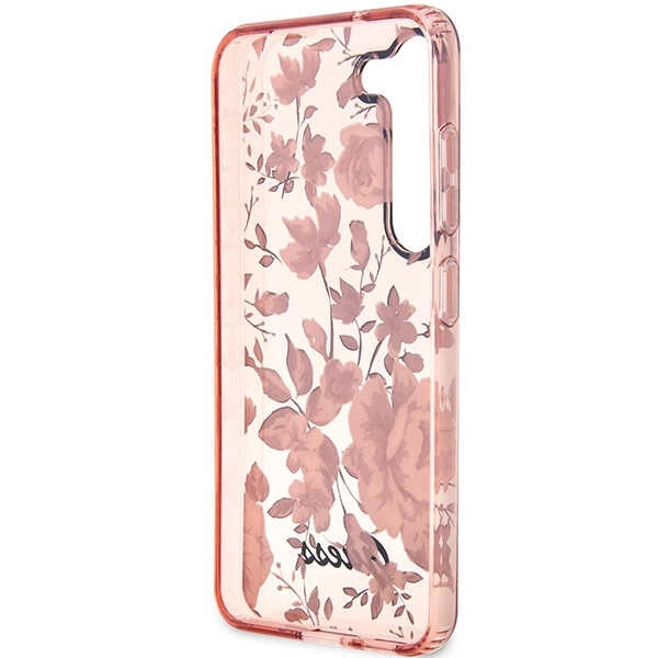 Etui Guess Flower Collection na Samsung Galaxy S23+ - różowe