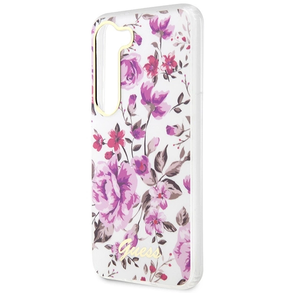Etui Guess Flower Collection na Samsung Galaxy S23+ - białe