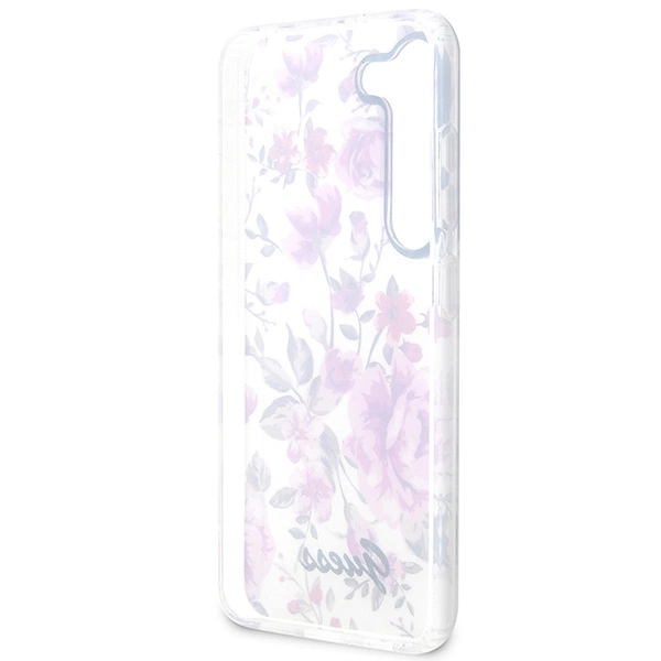 Etui Guess Flower Collection na Samsung Galaxy S23+ - białe