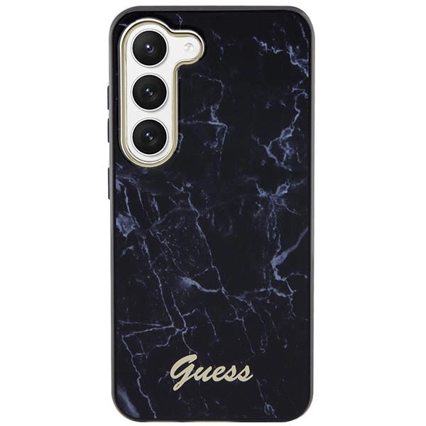 Etui Guess Marble Collection na Samsung Galaxy S23+ - czarne