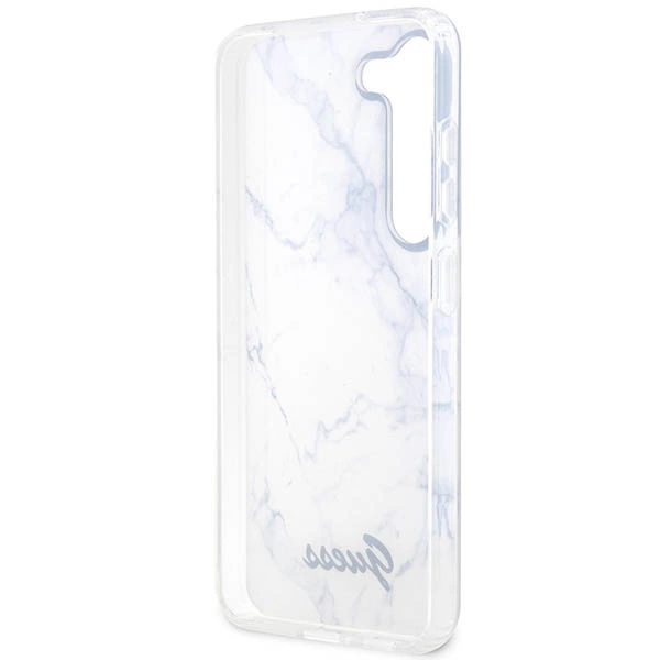 Etui Guess Marble Collection na Samsung Galaxy S23 - białe