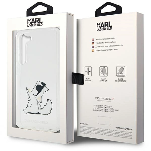 Etui Karl Lagerfeld Choupette Fun na Samsung Galaxy S23+ - przezroczyste