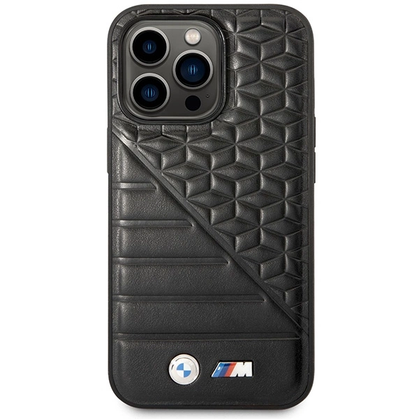 Etui BMW Bi Pattern na iPhone 14 Pro 6,1" - czarne