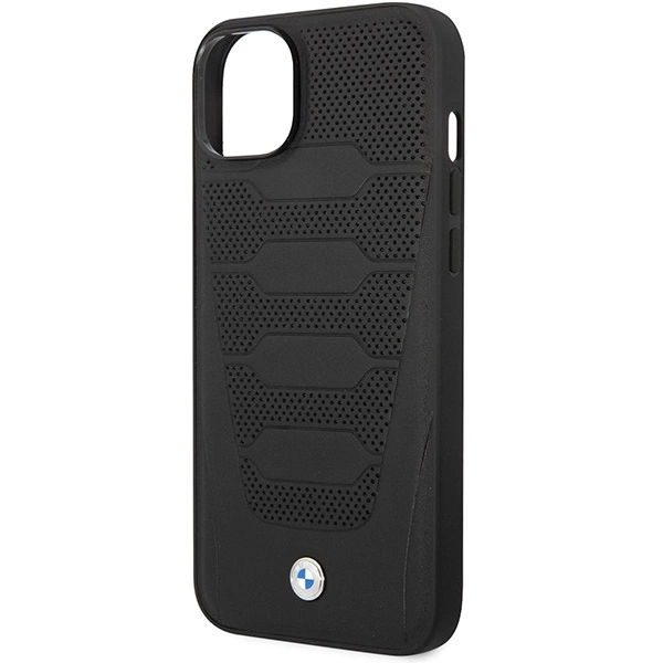 Etui BMW Leather Seats Pattern na iPhone 14 - czarne