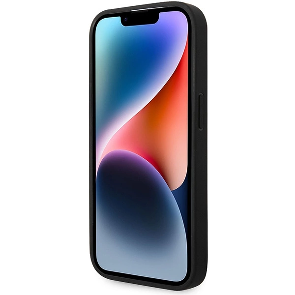 Etui BMW Leather Hot Stamp MagSafe na iPhone 14 Pro Max - granatowe