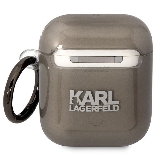 Etui Karl Lagerfeld Karl's Head na AirPods 1/2 - czarne