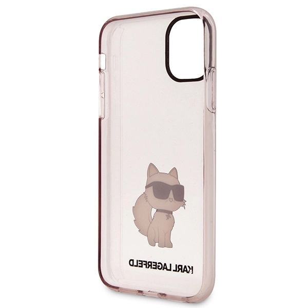 Etui Karl Lagerfeld Ikonik Choupette na iPhone 11 / Xr - różowe